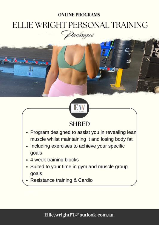 Shred Online Program By Ellie Wright