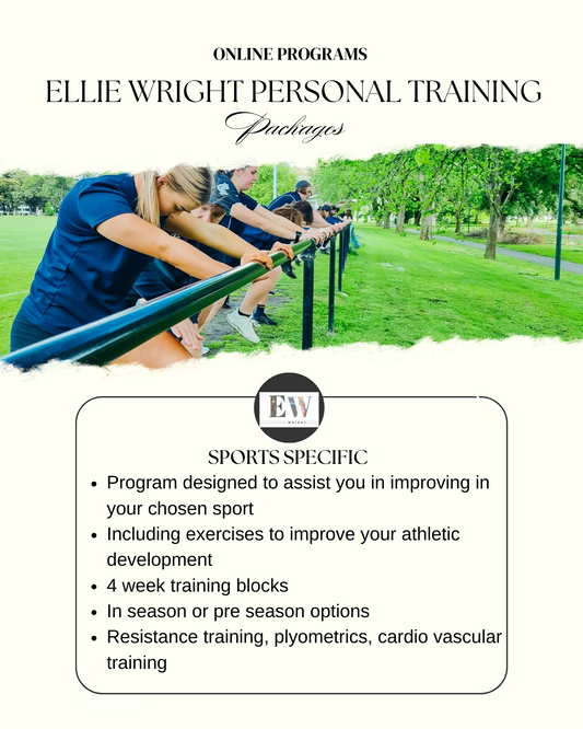 Sports Specific Online Program By Ellie Wright
